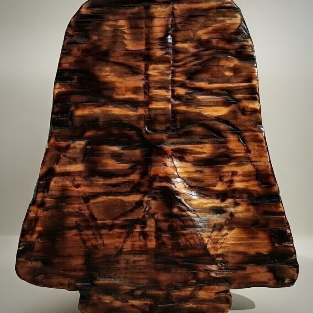 Handmade Star Wars Darth Vader Burnt Wood Art 8.5x9.5